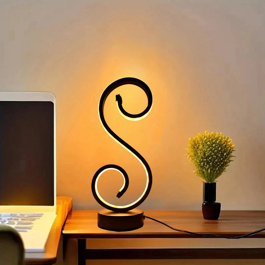 1PC Modern Simple Desk Lamp Bed Creative Three-color Dimming Decorative Desk Lamp