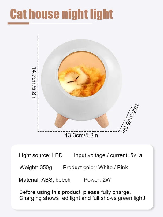 Bluetooth Speaker Night light Cute Cat Animal