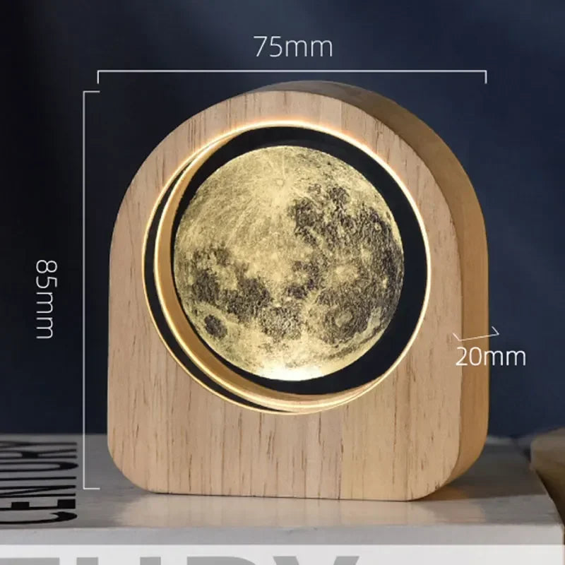 3D Crystal Glass Craft Decoration Laser Engraved Solar System